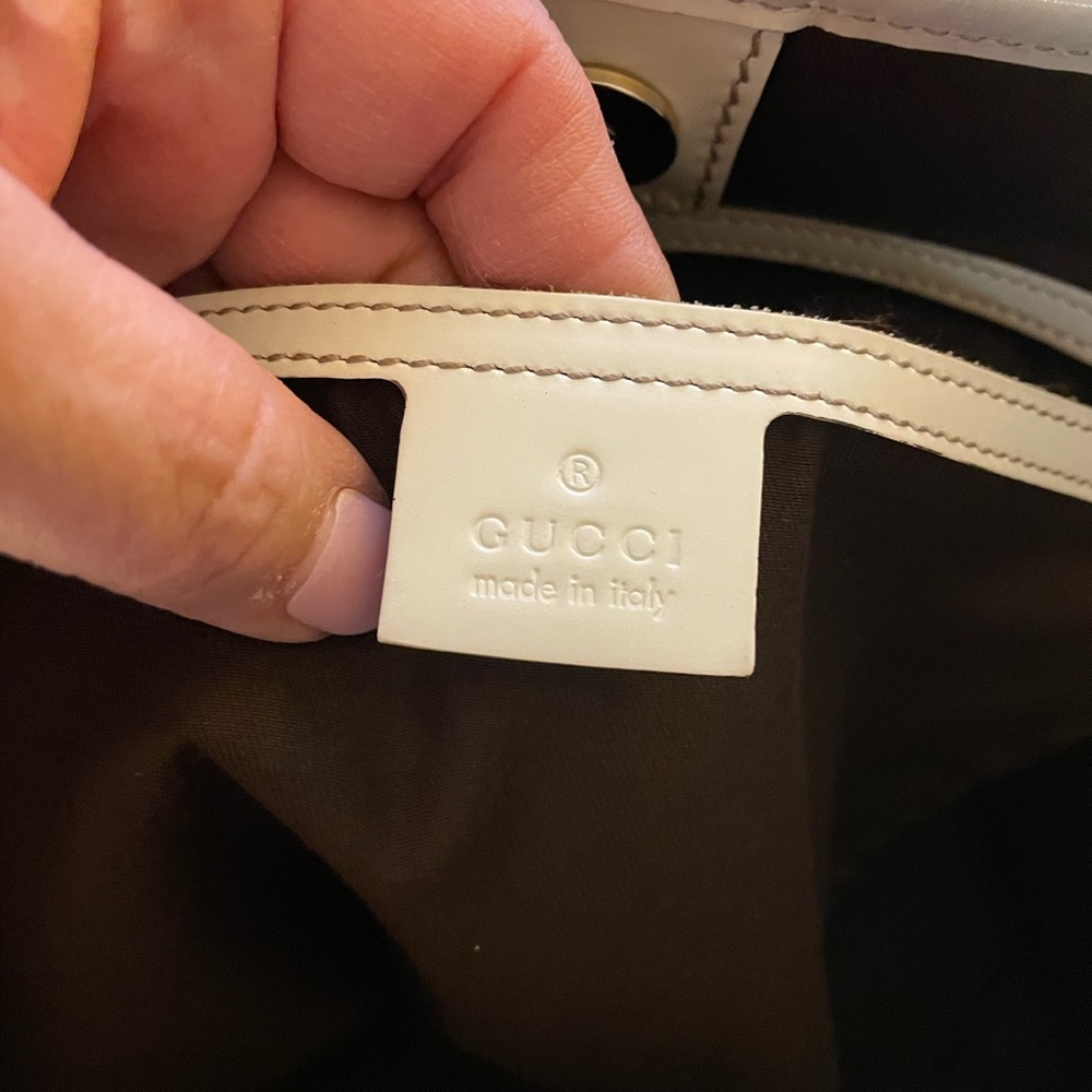 Gucci Beige and Brown GG Canvas Tote - Picture 7 of 9